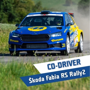 Co-driver Škoda Fabia RS Rally2